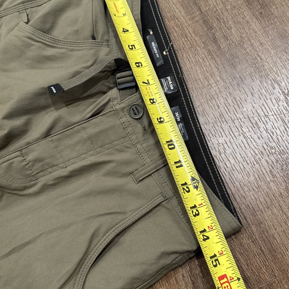Prana Zion II Pants Mens 28x30 Green Khaki Relaxed Straight Stretch Hiking 2 - Picture 8 of 12